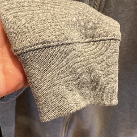 Brand New PINK Oversized Zip Up Hoodie Jacket in Gray Size Large - Picture 8 of 10